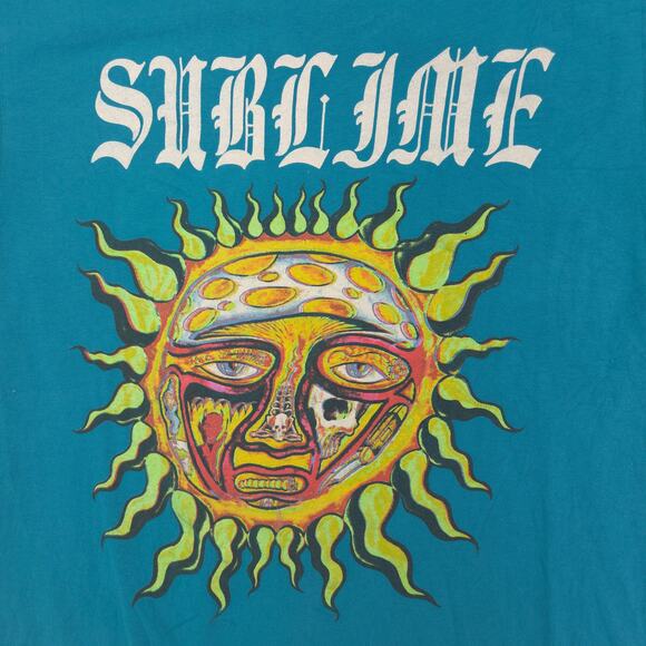 Sublime Band Short Sleeve Crew Neck Graphic T Shirt Mens Size Small S Blue - Picture 4 of 9